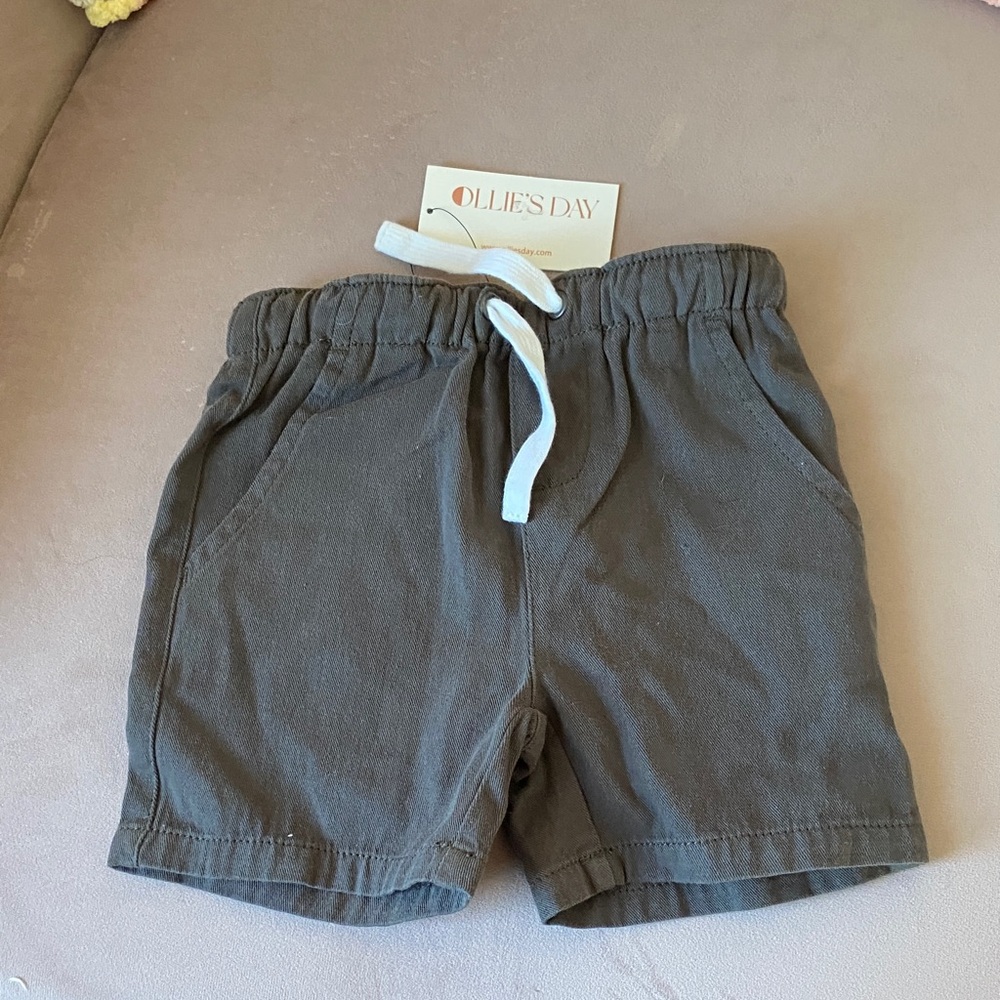 NWT Cotton Drawstring Shorts 12-18 mos